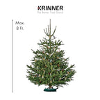 Krinner Christmas Tree Genie Large - Green Tree Stand - Original Single Cable Operation, Holds up to 8 ft Live Trees - Foot Pedal Setup & Water Reservoir with Level Indicator - size: Large Standard