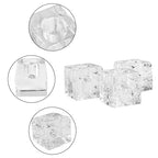 Kitcom Crystal Tea Light Candle Holders Pack of 4 for Tabletop Home Decor W1.97'' X H1.77'', Comes with Gift Box
