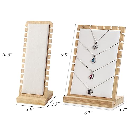 Necklace Display Stands for Selling Necklace Holder Necklace Display Storage Jewelry Display Storage Set 3PCS (Gray) - color: Gray
