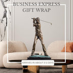 21.2'' Modern Golfer Bronze Sculpture, Bronze Golf Man Figurine Statue Ornament with Marble Base Crafts for Home Office Decor Collection Gift - size: 21.2"Man