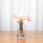 WGV Cylinder Vase, Diameter 5", Height 8", Clear Glass Floral Planter Container, Floating Candle Holder for Wedding Party Event Home Office Decor, 1 Piece - size: 5"x8"H CL
