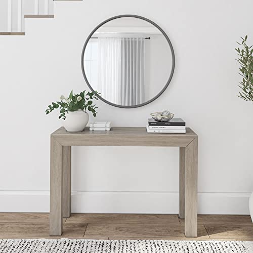 Plank+Beam Modern 46 Inch Console Table, Solid Pine Wood Entryway Table, Narrow Sofa Table for Hallway or Living Room, Seashell - color: Seashell, size: 46 Inch