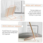1pc Minimalist Iron Desktop Display Stand for Tablets Artwork and Books Metal Holder for Decor