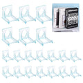uxcell 20 Pack Book Display Stands, 2" Adjustable Display Holder Mini Clear Easel Collector Stand for Displaying Comics, Magazines, Postcards, Art works, DVDs, Medals, Blue - color: Blue