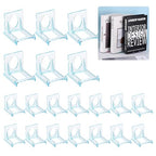 uxcell 20 Pack Book Display Stands, 2" Adjustable Display Holder Mini Clear Easel Collector Stand for Displaying Comics, Magazines, Postcards, Art works, DVDs, Medals, Blue - color: Blue
