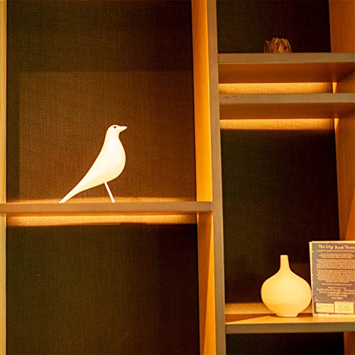 Mid Century Sculpture House Bird - Office Decor Desk Dove Ornament Arts Gift Replica (White) - color: White