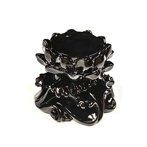 Lotus Crystal Ball Stand Sphere Display, Natural Healing Feng Shui Glass Orb Holder Base Statue Decoration, for 60mm-100mm Sphere - style: Lotus