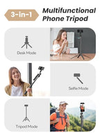 USKEYVISION Auto Face Tracking Tripod for iPhone 360°Rotation,Selfie Stick for Android w/Remote&Ground Spike,68” Phone Tripod Stand that Follows Your Movement for Video Recording,Vlogging(R01) - size: R01(with ground spike)