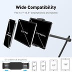 AboveTEK Tablet Stand Holder for Desk & Bed, Aluminum iPad Holder Arm with 360° Rotating Clamp, Adjustable Phone Stand Compatible with 4.7"-13.5" iPad Pro/Air/Mini, iPhone, Galaxy Tab- Black - color: Black