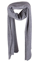 Love Cashmere Women's 100% Cashmere Wrap Scarf - hand made in Scotland RRP $350 - color: Light Gray