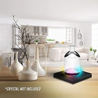 16 LED Multi-Color Light Stand Base- Lighted Acrylic Display, Crystal Display, Trophy & Art Hologram, 3D Pedestal Stand for Crafts, & Other Special Centerpieces, 4.5V AC/USB Adapter, Matte Black - style: Multi-Color Light