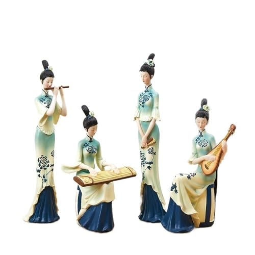 Statue Decorations Classical Figure Ornaments Living Room Entrance Wine Cabinet Light Luxury Decoration Creative Shape Home Decor Object