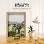 IPAME 8 Inch Large Plate Stands for Display - Metal Square Wire Plate Holder Display Stand + Picture Stand for Book, Platter, Plaque, Photo Easel (2 Pack) - size: 8 Inch