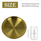 Gold Round Tray,Decorative Antique Bowl,Stainless Steel Fruit Bowl for Entryway Table Kitchen Counter,Jewelry Dish Candle Plate for Home,Dining Table,Shoe rack Decor (Gold, 7.5") - size: 7.5"