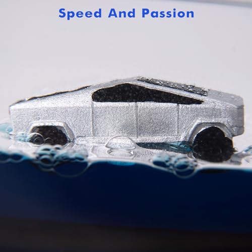 Honsheng Unsinkable Truck Pickup Car Toy Model Acrylic Paperweight Desk Decorations Liquid Wave Cruise Ship Fluid Drift Bottle Boat in a Box Toys - size: Small