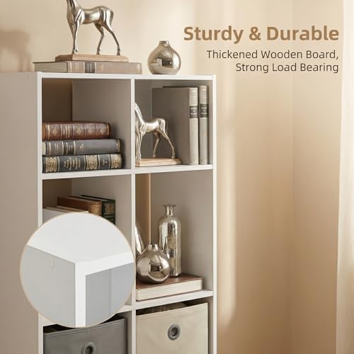 6-Cube Storage Rack, Equipped with Hardware Accessories and Installation Instructions. Suitable for Home and Office Can be Placed Horizontally or Vertically.