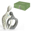 White Couple Arm in Arm Resin Figurine, 6" H, Romantic Gifts for Him & Her, Modern Abstract Design, Engagement Anniversary Wedding Keepsake Home Decor - style: Arm in Arm