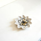 Small Flower Jewelry Dish Tray, Decorative Ceramic Trinket Dish, Modern Accent Tray for Vanity