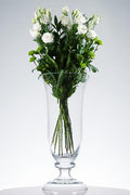 Glass - Centerpiece Vase - Glass Like Crystal Vase - for Flowers - Table or Floor - Great Filled or Unfilled - 20" Height - Classic Clear - Made in Europe - by Barski