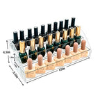 MineSign Nail Polish Holder Organizer Clear Acrylic Nail Polish Tray Fingernail Polish Display case 3 layers Essential Oils Holder Makeup Organizer - style: 3t