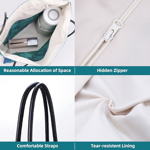 DGAZ Designer Hobo Bags for Women, Luxury Tote Bag with Zipper, Large Shoulder Bags - color: Emerald(green)