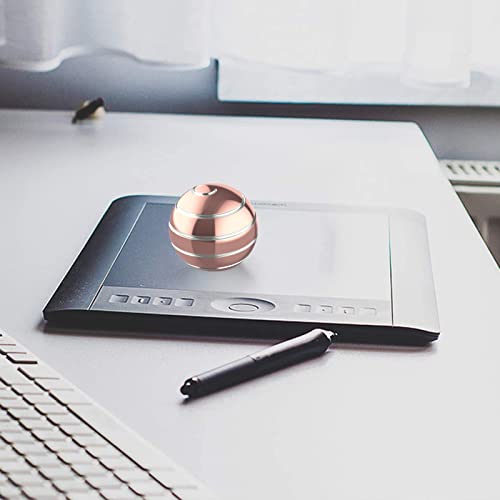 Kinetic Desk Toy Ball, 1.54'' Kinetic Desktop Spinning Toys, Optical Illusion Fidget Toys Gadgets for Adults Office Anxiety, ADHD (39MM, Rose Gold-A) - color: Rose Gold-a