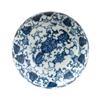 Creative Co-Op Blue & White Ceramic Ginger Jar with Lid - color: Blue & White, size: 6.5" High