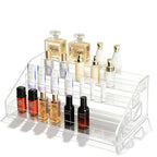 12 Inchs Acrylic Tiered Display Stand 4 tier Acrylic Riser Display Shelf Stands for Cosmetic Nail Polish Makeup Cookies Perfume