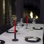 BOLSIUS 60 Count Unscented 10 Inch Red Household Taper Candles - 8 Hours Burn Time - Premium European Quality - Smokeless Dripless Taper Candlestick - Great for Special Occasion, Church, and Everyday - color: Red, size: 60 Count