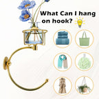 Gold Hand Towel Holder for Bathroom Wall, Towel Hook with Wall Candle Holder,Elegent Towel Ring Rose Gold, Sturdy Towel Rack Wall Mounted Hanger for Bathroom - color: Gold