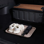 Boot Tray 2 Packs All Seasons Multi-Purpose, Waterproof Boot Trays for Entryway Indoor & Outdoor, Non-Slip Shoe Tray, 16.7"x12.8",Tan - color: Tan