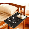 Bedside Shelf for Top Bunk Bed, College Dorm Room Essential Bed Side Table Tray Organizer, Black Clip on Nightstand Tray with Cable Management for Bunk & Loft Beds