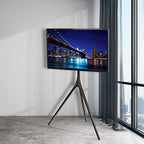 VIVO Artistic Easel 45 to 65 inch LED LCD Screen, Studio TV Display Stand, Adjustable TV Mount with Swivel and Tripod Base, Black, STAND-TV65AB - color: Black - Black
