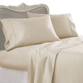 Italian 1500 Thread Count Heavy Soft Egyptian Cotton Sheet Set DEEP Pocket, Queen, Beige Solid, Premium Italian Finish (Features : Fully Elastic Fitted Sheet Fits 7-9" Pocket) - color: Beige ( Solid ), size: Queen Size (Fits 7-9 in Pockets)