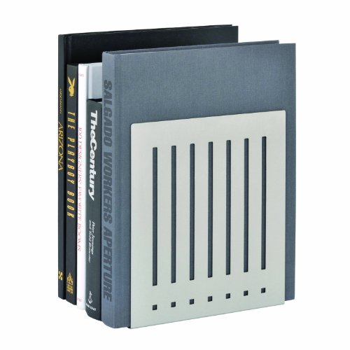 STEELMASTER Heavy Duty 10-Inch Steel Bookends, 1 Pair, Silver (241100050) - color: Silver, size: 10-Inch Pair