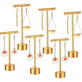 Kigeli 6 Pack Metal T-Bar Earring Display Stand Retail Earring Display Holder Detachable Jewelry Storage Rack for Selling Photography Prop