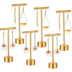 Kigeli 6 Pack Metal T-Bar Earring Display Stand Retail Earring Display Holder Detachable Jewelry Storage Rack for Selling Photography Prop