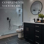 Marmolux Acc - Free Standing Toilet Paper Holder 1pc - Bathroom Storage for 4 Rolls of Tissue Modern Stainless Steel Matte Black Toilet Paper Holder. - Tp Holder Stand - color: Matte Black