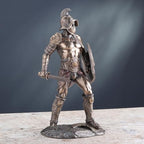 Veronese Spartacus Roman Gladiator Wielding Sword and Shield Statue - size: 10.25inch