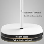 Small Laptop Standing Desk, 18“H - 46”H Adjustable Height Pedestal Side Table with Wooden Top, Portable Tall End Table, Stand-Up Desk for Bedside, Couch, Sofa, Living Room, Bedroom, Home Office, White - color: White