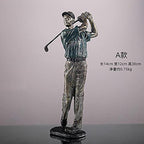 Hztyyier Luxury Character Figurine Golfer Statue Sculptures Golf Figure Ornaments for Living Room Home Decoration Accessories Modern Sport Art Decor (1)