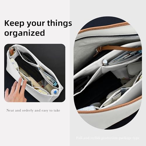 DGAZ Silk Purse Organizer Insert For GYARD Hobo Bags,Silky Smooth Bag Organizer，Luxury Handbag & Tote Shaper(Beton) - color: Beton