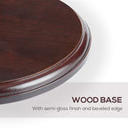 Falling in Art Wood Round Base-Hand Casting Structure Base, DIY Crafts, Keepsake Display, Art Exhibition, Home Decoration, 7'' - size: Round 7''