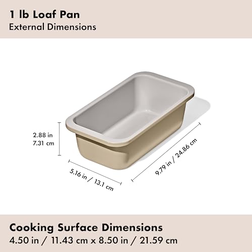 OXO Good Grips Non-Stick Pro Ceramic Coated Metal Bakeware 1Lb Loaf Pan – Biscuit - color: Biscuit, size: Loaf Pan