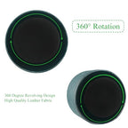 lizimandu Round Leather Art Supply Organizer,Remote Control Holder,360 Degree Spinning,Multi-Functional Pencil Holder,4 Compartments Desktop Stationary Organizer(1-Liuli Green) - color: 1-Liuli Green