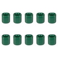 Mega Candles 10 pcs Green 1/2 Inch Diameter Ceramic Chime Ritual Spell Candle Holders, Great for Casting Chimes, Meditation, Rituals, Spells, Vigil, Witchcraft, Wiccan Supplies - color: Green, size: 10 Pieces