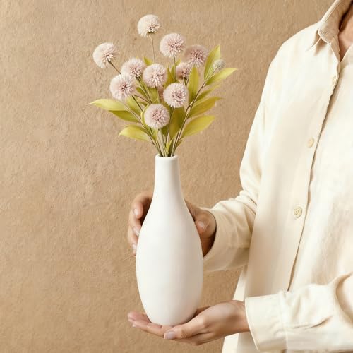 Ceramic Flower Vase Set, Modern Farmhouse Decorative Vases for Dining Room,Bookshelf Office Entryway(Multicolored Mix Set 3) - color: Multicolor