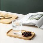 1PCS Bamboo Bathroom Trays - Suitable for The Bathroom,Kitchen,Breakfast Tray and Decorative Tray (8.27 in * 4.33 in) - size: 8.3" x 4.3" x 0.4"