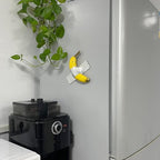 Duct Tape Banana, Handmade Banana Wall Sculpture, Fruit Sculpture Wall Decor, Resin Wall Hanging Decoration for Living Room Dining Room Bedroom Kitchen Office Home Gift for Men Women