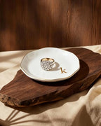 Personalized Ceramic Ring Dish - Monogrammed Jewelry Tray, Handcrafted Room Decor Engagement Wedding Present - Mothers Day Valentines Christmas Birthday Gift Women, Engraved Initial k - style: k